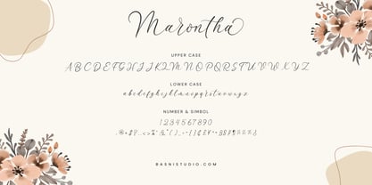 Marontha Font Poster 8