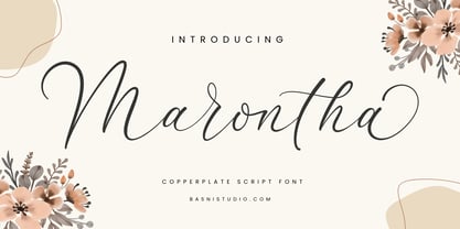 Marontha Font Poster 1