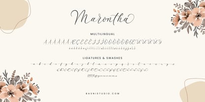 Marontha Font Poster 9