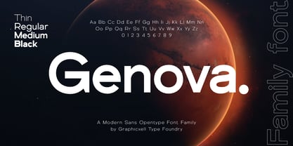 Genova Font Poster 1