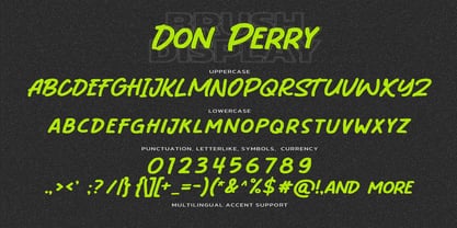 Don Perry Font Poster 7