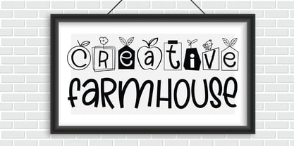 Creative Farmhouse Font Poster 1