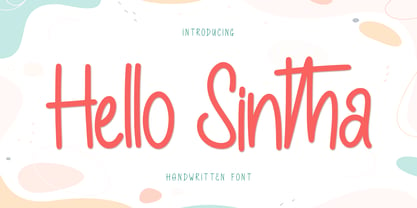 Hello Sintha Font Poster 1