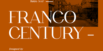 Franco Century Font Poster 1