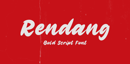 Rendang Font Poster 1