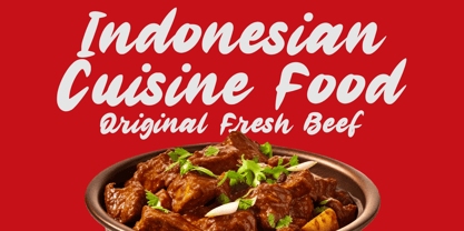 Rendang Font Poster 2