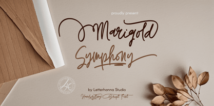 Marigold Symphony Font Poster 1