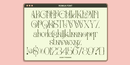 Romua Font Poster 7