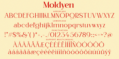 Moldyen Font Poster 8