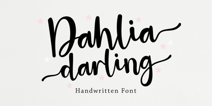 Dahlia Darling Font Poster 1