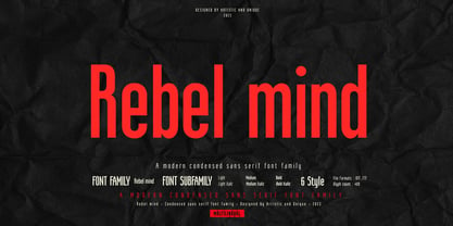 Rebel mind Font Poster 1