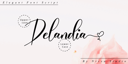 Delandia Font Poster 7