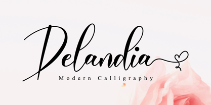 Delandia Font Poster 1