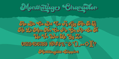 Monthstage Font Poster 3