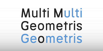 Geometris Font Poster 3
