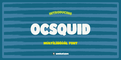 Ocsquid Font Poster 9