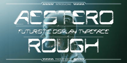 Aestero Rough Font Poster 1