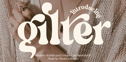 Gilter Font Poster 1