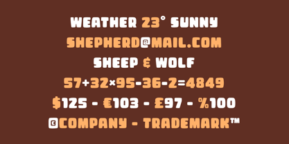 Sheepwool Font Poster 7