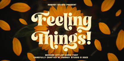 Feeling Things Font Poster 1
