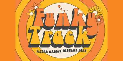 Funky Track Font Poster 1