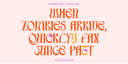 Hypne Pop Font Poster 5