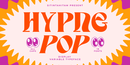 Hypne Pop Font Poster 1