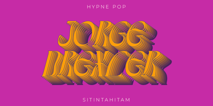Hypne Pop Font Poster 10