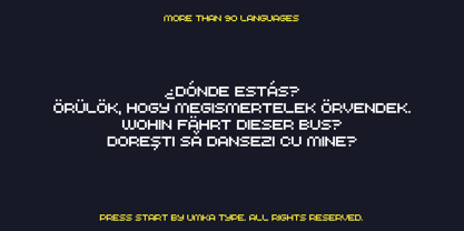 Press Start Font Poster 4