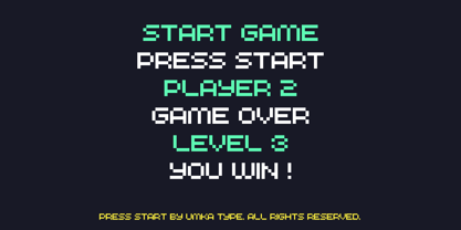 Press Start Font Poster 2