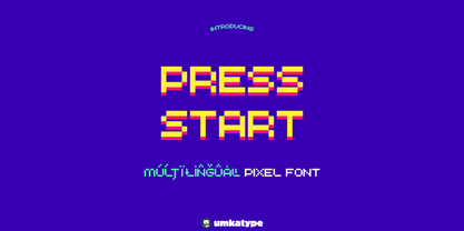 Press Start Font Poster 12