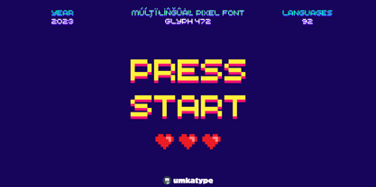 Press Start Font Poster 1