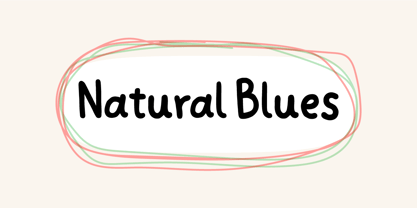 Natural Blues Font Poster 1