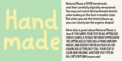 Natural Blues Font Poster 4