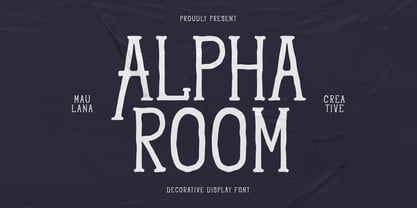 MC Alpha Room Font Poster 1