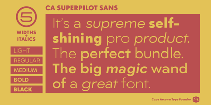 CA Superpilot Font Poster 3