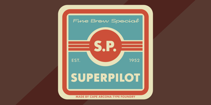CA Superpilot Font Poster 2