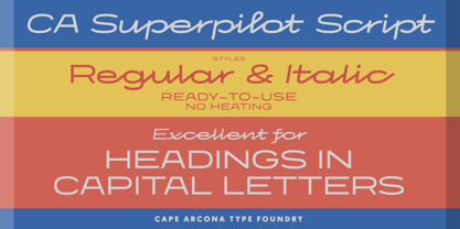CA Superpilot Font Poster 5