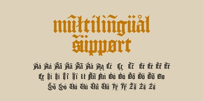 Textura Blackletter Font Poster 8