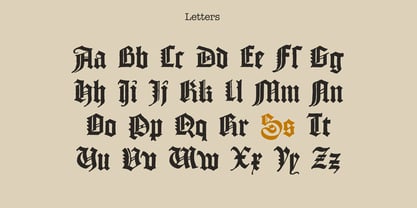 Textura Blackletter Font Poster 4