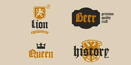 Textura Blackletter Font Poster 5