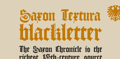 Textura Blackletter Police Poster 1