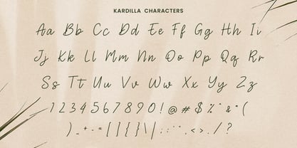 Kardilla Font Poster 2