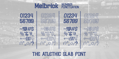 Melbrick Font Poster 10