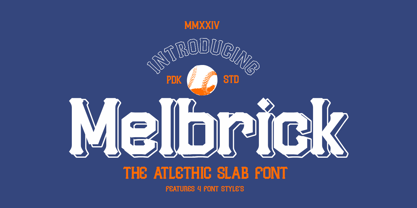 Melbrick Font Poster 1