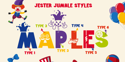 Jester Jumble Font Poster 10