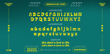 Mamenchisa Font Poster 4