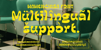 Mamenchisa Font Poster 3