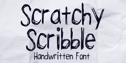 Scratchy Scribble Font Poster 1