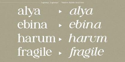 Lagoonya Font Poster 2